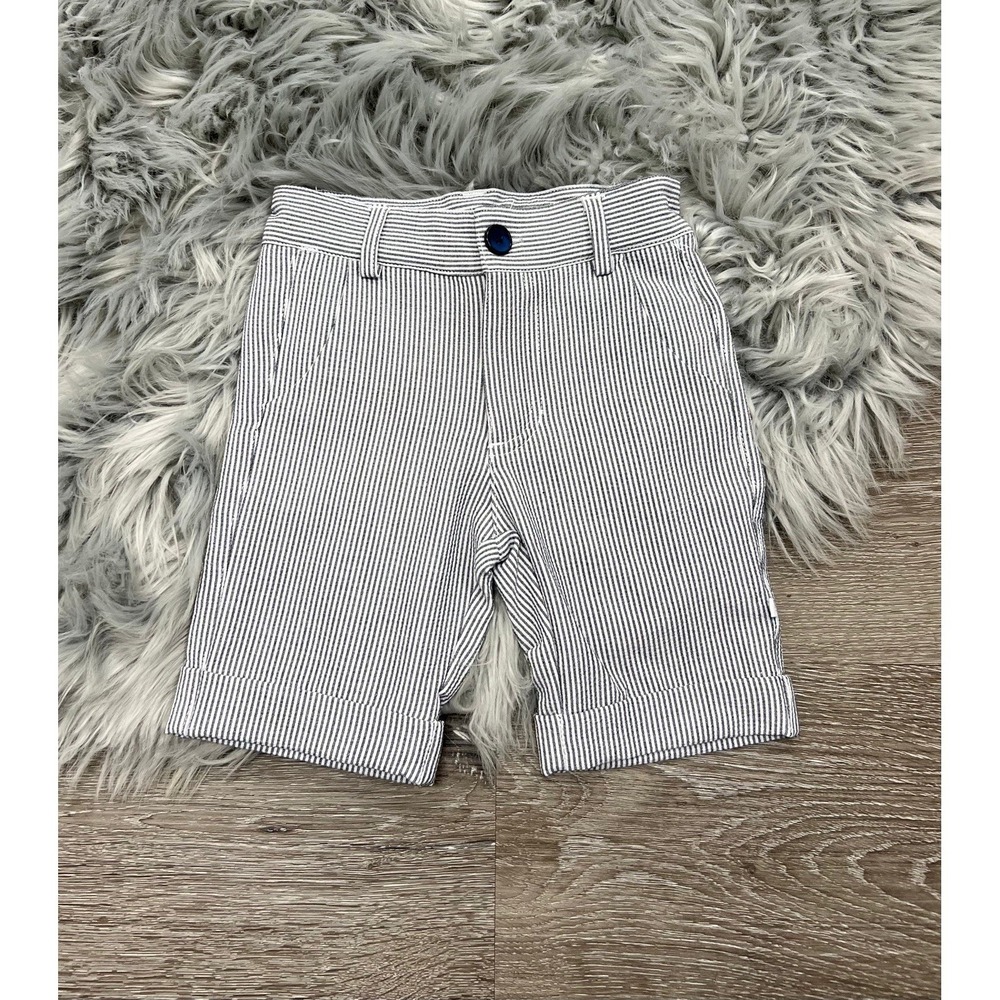 Fore!! Boys Seersucker Bermuda Shorts‎ Size 12-18 Month  NEW